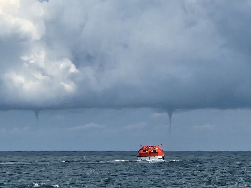Some of this year's Quebec waterspouts are the first to be documented along the St. Lawrence River since 2017.