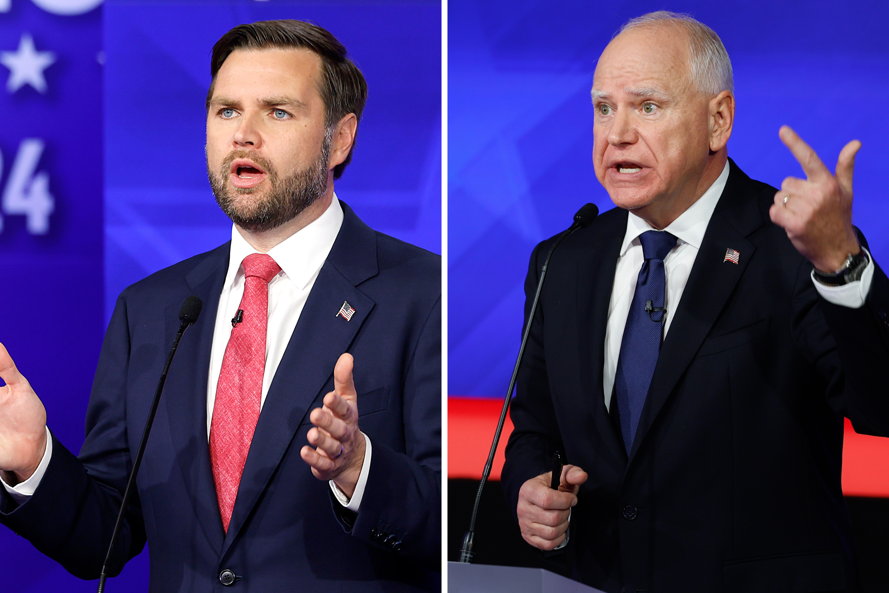 Tim Walz posted a video showing him with his wife getting dinner after the debate.