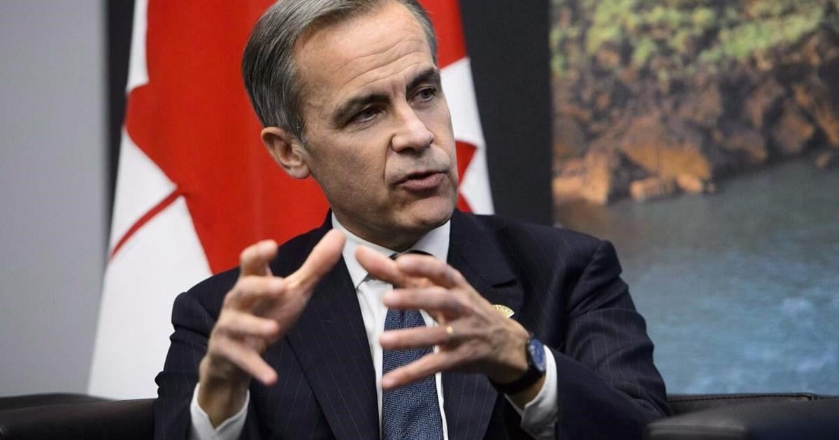 Bank of England governor Mark Carney meets with Prime Minister Justin Trudeau at the G20 Summit in Buenos Aires, Argentina on Friday, Nov. 30, 2018. Former Bank of Canada governor Mark Carney will present his vision for the Liberal's economic…